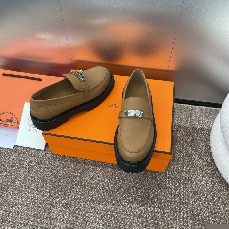 H**mes leather shoes